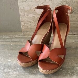 Madden Girl Women's Brown Wedge heel sandal - Size 8.5